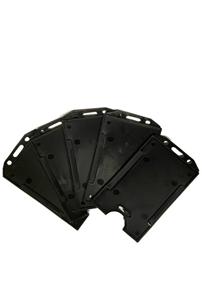 StormiStoretr Vertical Black 5 Li ID Badge Case Card Protector ID Badge Holder