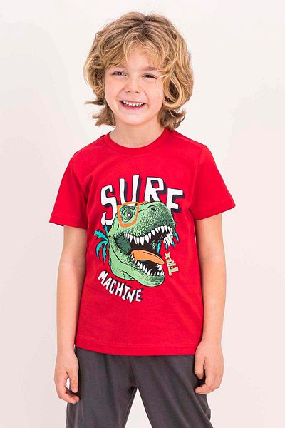 ROLY POLY Boy's Red Short Sleeve Pajama Set
