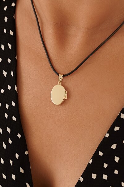 ALTINTAŞ KUYUMCULUK Altıntaş Küçük Oval Madalyon Altın Uç