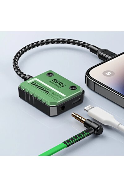 Kamardey Plextone Gs1 Iphone Mıknatıslı Lightning To 3.5mm Kulaklık + 30w Hızlı Şarj Adaptörü
