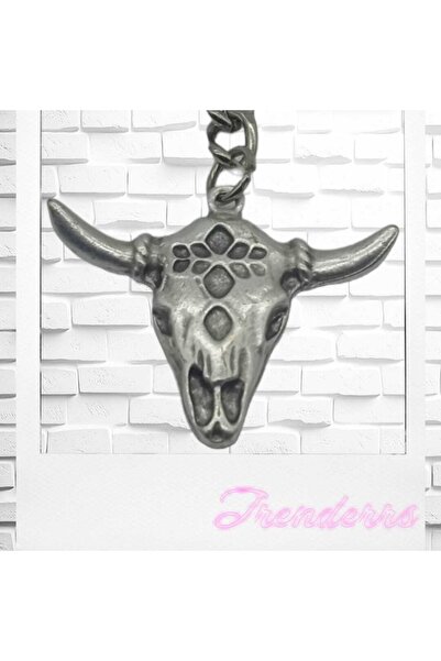 Trenderrs Unisex Buffalo Model Metal Keychain and Bag Ornament