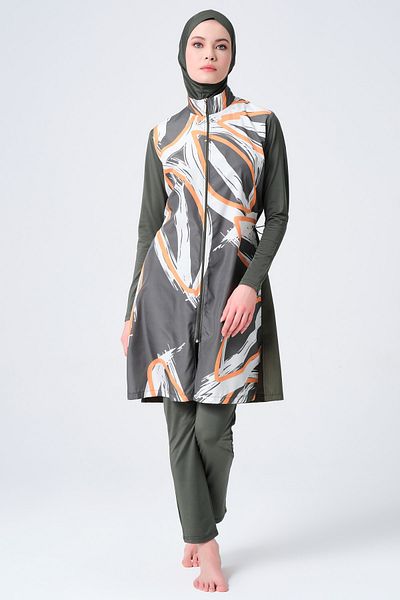ALFASA Leaf Hijab Swimsuit &