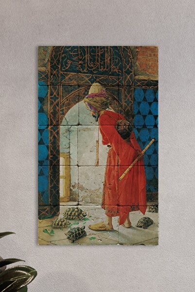 Natural Stone Table Tortoise Trainer - Wall Decor 30x50cm