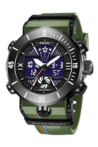 SMAEL Men's Wristwatch Analog Digital Sports Fashion Trend 8051y Watch