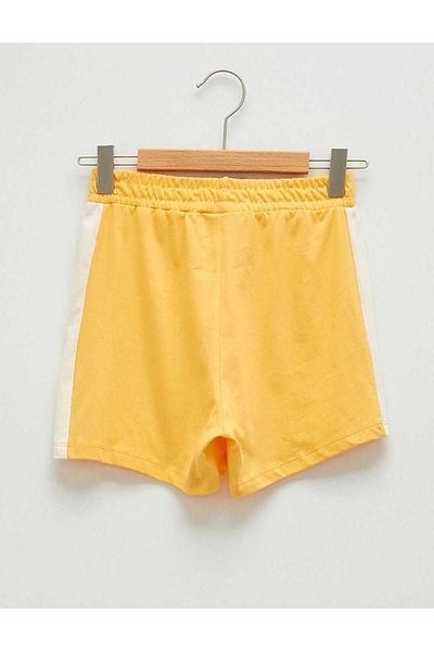 LC Waikiki Basic Children's Shorts with Elastic Waist Yellow