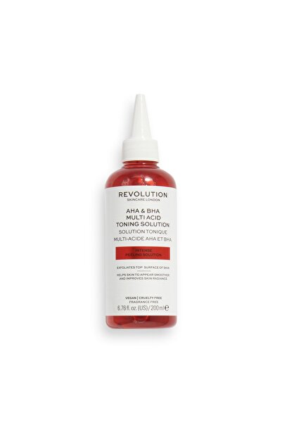 Revolution Aha & Bha Multi Acid Toning Solution Arındırıcı Yatıştırıcı Vegan ...