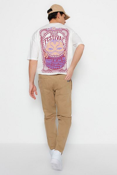 Trendyol Collection Παντελόνι Gabardine - Camel Regular Fit TMNSS23PL00033