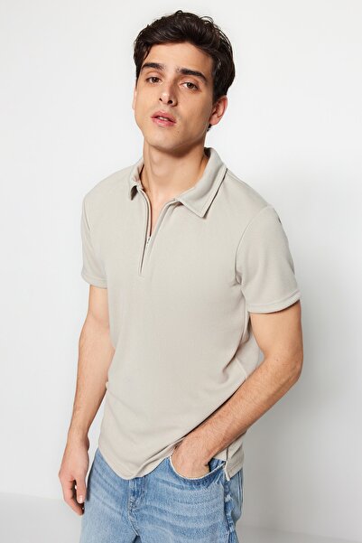 Trendyol Collection Limitovaná edice - tričko STone CuT Pique POlo Collar TMNSS23po00019