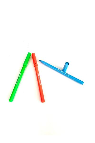 Pensan Cut Tip Highlighter Pastel and Neon Colors Set of 12