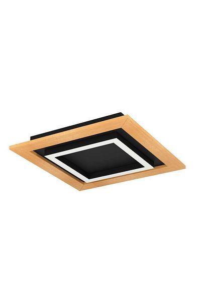 Eglo 900603   Steel and Wood Led Ceiling Lamp to Black and Brown Tırrenara - Ip20 Max: 4