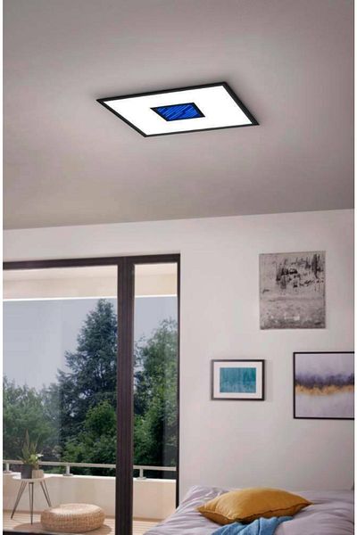 Eglo 900571   Bordonara Black and White Aluminum Steel Led Ceiling Lamp - Ip20 Max: 21