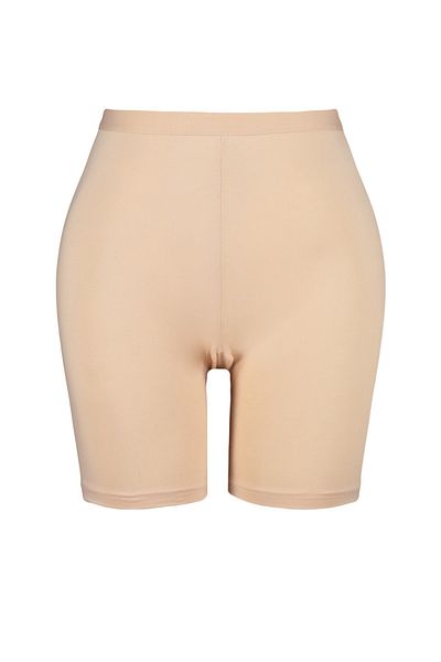 Trendyol Curve Plus Size Leggings - Beige - High Waist