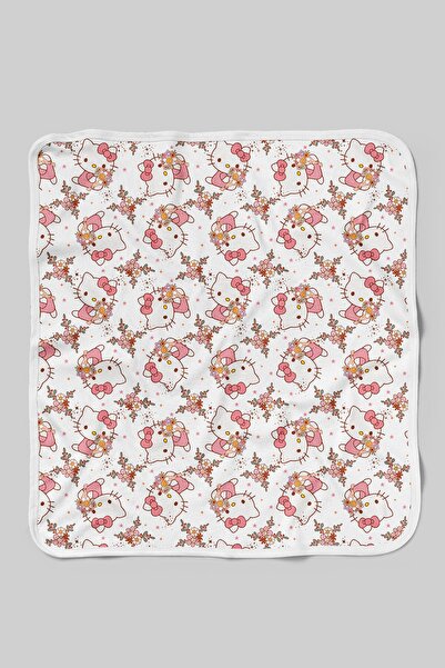 Tuğba Kuğu Organik Çift Yüz Baskılı Bebek Battaniyesi - Cartoon Serisi - Hell...