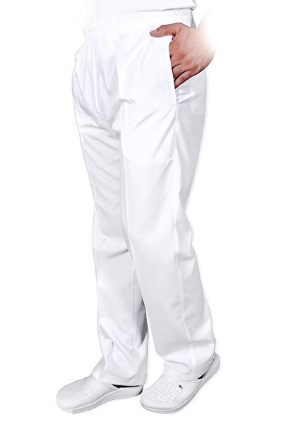 Genel Markalar Beyaz Şef Aşçı Pantolonu