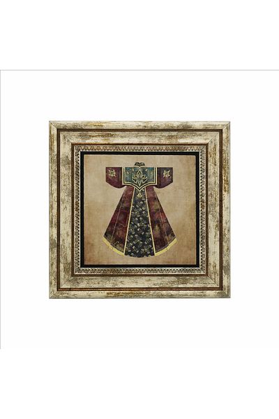 Sadrazam Ottoman Palace Kaftani Printed Natural Stone Painting 25Cmx25Cm Krt-083