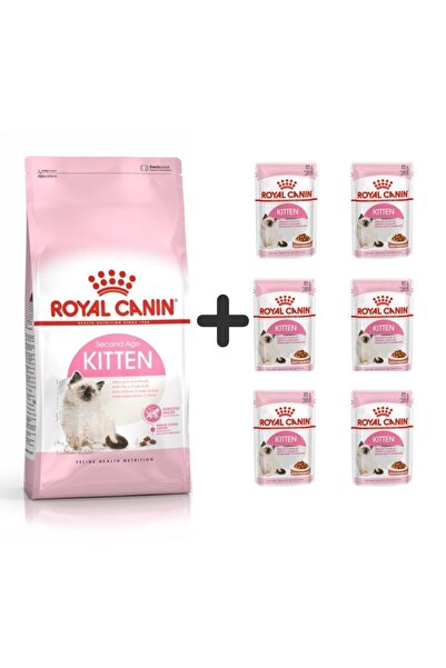 Royal Canin Kitten Yavru Kuru Kedi Maması 2 Kg + 6 Adet Yaş Mama