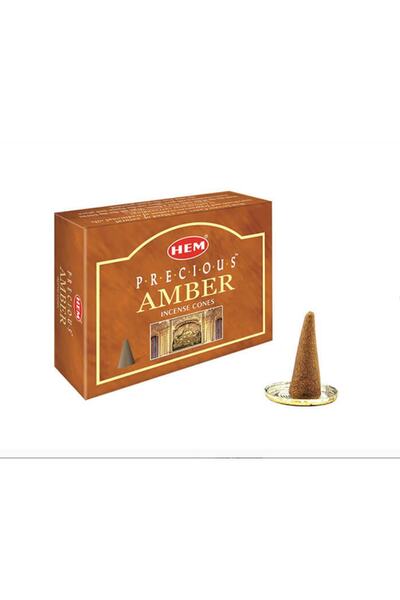 Hem 10 Adet Precious Amber Cones Konik Tütsü