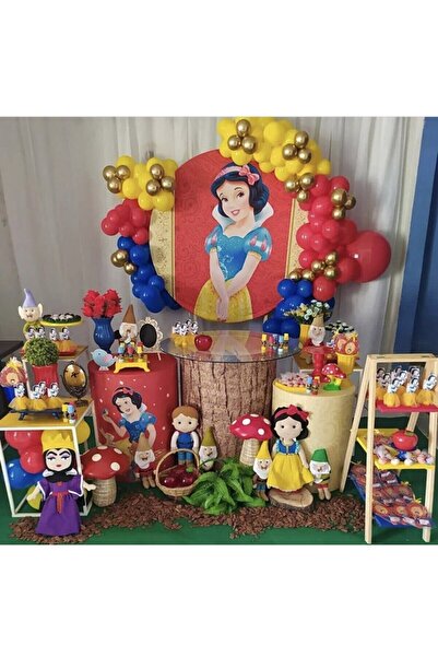 party mix Pamuk Prenses Balon Zinciri Pamuk Prenses Doğum Günü Konsepti Balon...