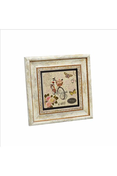BAKSEPETE Masa din piatra naturala imprimata cu imaginea biscuitului Holland 20cmx20cm Krg-034