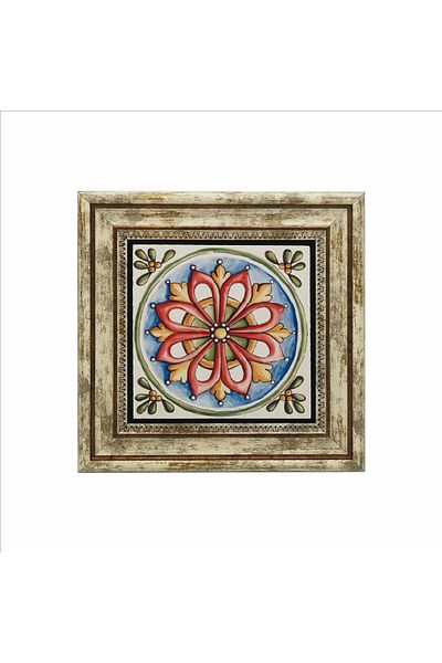 Sadrazam Tablou din piatră naturală imprimată cu model italian 25 cm x 25 cm kd-081
