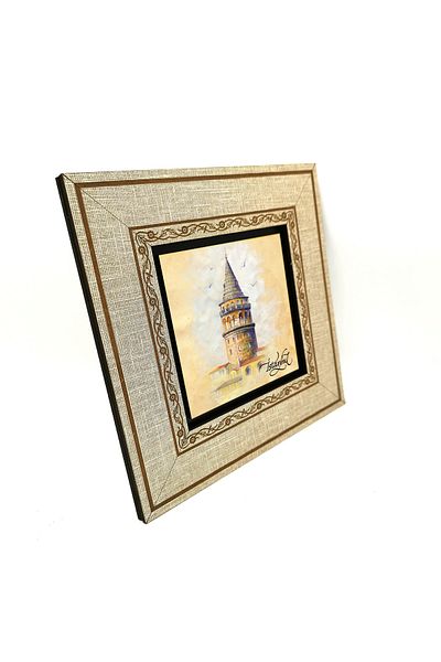 Sadrazam Galata Tower Printed Mdf Framed Painting 20Cmx20 cm Krt-021