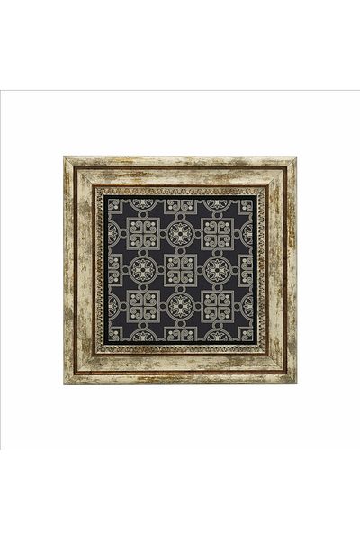 Sadrazam Tablou din piatră naturală imprimată cu model bizantin 25cmx25cm Kd-087