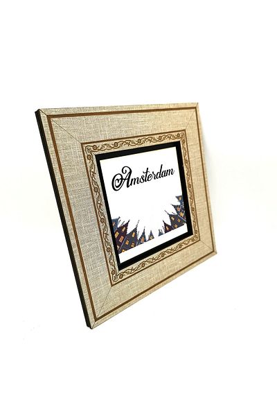 BAKSEPETE Εικόνα Amsterdam Πίνακας με σκελετό MDF 20cmx20 cm Krt-012