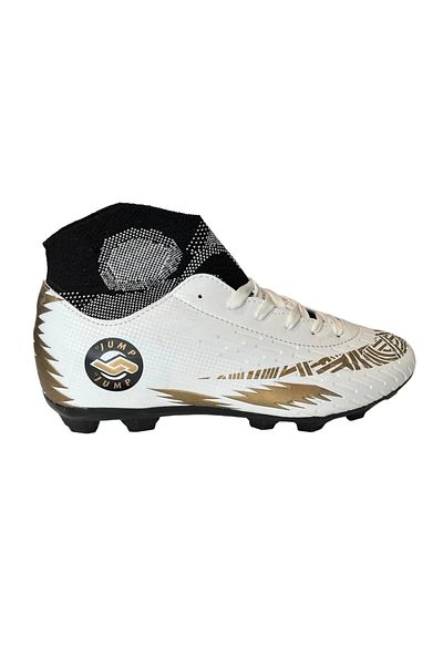 Jump 28365 Cizme de fotbal cu șosete A White Gold pentru bărbați