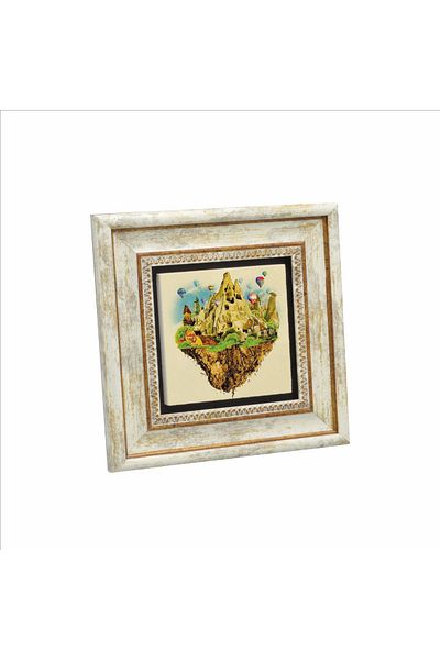 Sadrazam Tablou cu piatră naturală imprimată Cappadocia (20cmx20cm) (krt-116)