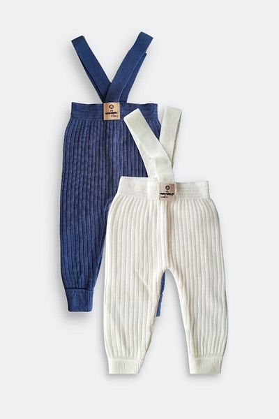Minytrendy 4 Seasons Cross Strap Stretchy Knitwear Baby Leggings and Pants Set - for Baby Girl Boy