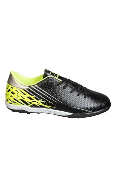 Kinetix Men's Black Blue Orange Astroturf Football Sneakers