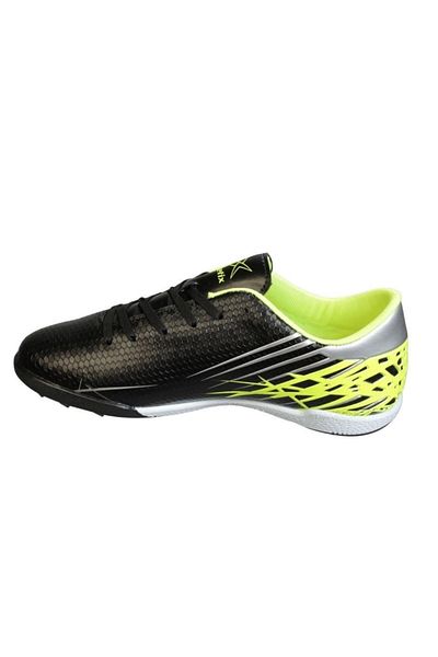 Kinetix Men's Black Blue Orange Astroturf Football Sneakers