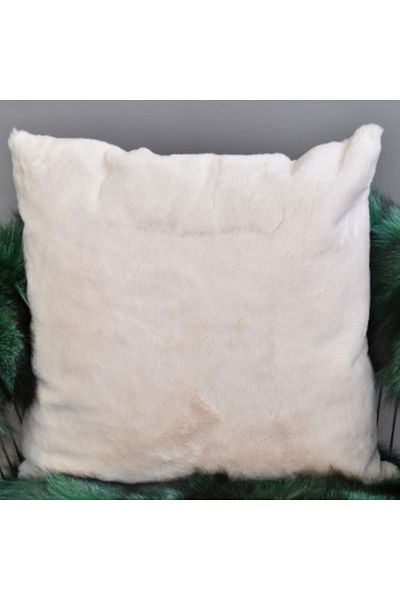 Dericibey White Plush Pillow