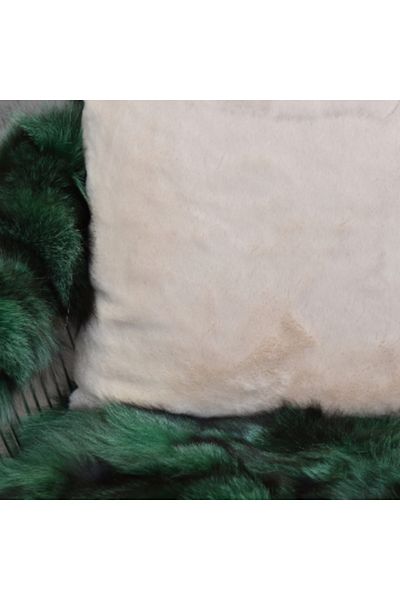 Dericibey White Plush Pillow