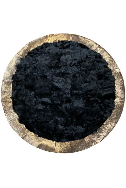 Dericibey Gold Varaklı Doğal Toskana Yuvarlak Halı