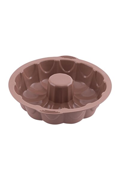 Silicolife Καφέ Στρογγυλή Φόρμα Κέικ Σιλικόνης 25 εκ. – Αντικολλητική Φόρμα μ...