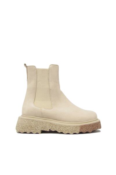 Beety Akyn-157.2050 Bej Kadın Traktör Taban Streçli Bot