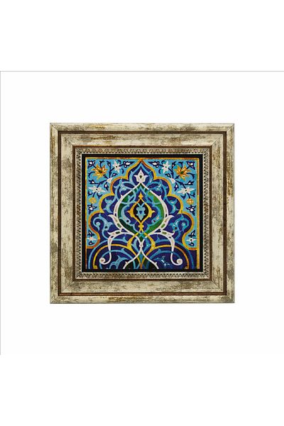 Sadrazam Imprimare Moscheea din Vinerea Chineză-Irană Pictură din piatră naturală 25cmx25cm Kd-012