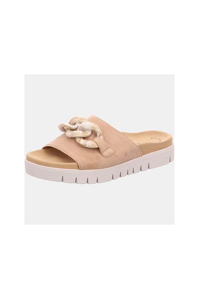 GABOR Sandalette - Beige - Flacher Absatz