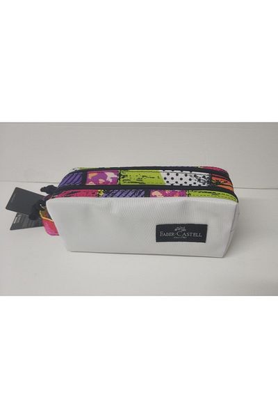 Faber Castell Faber Pencil Bag Round 1 Double Eyed White
