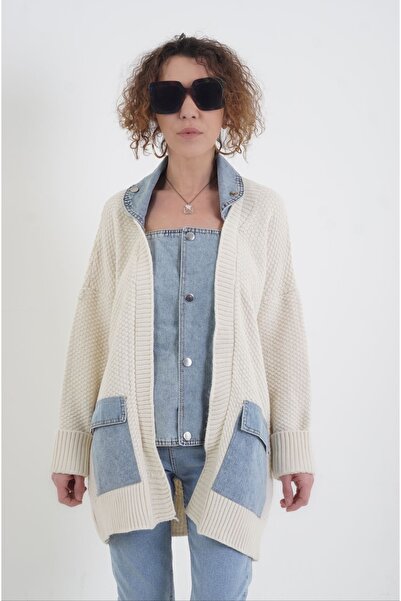 Zelish My Sister سترة من قماش الدنيم الحجري