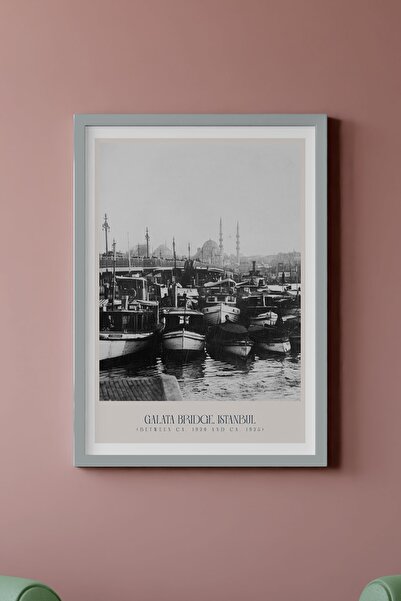 Varyant Istanbul - Galata Köprüsü Poster - Duvar Tablosu - Dekoratif Modern T...