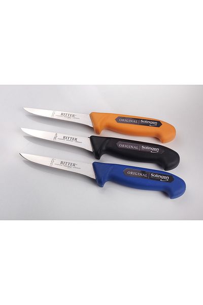 Solingen Fillet (Metzwer) Knife Yellow+blue+black, 1 Piece, 13 Cm