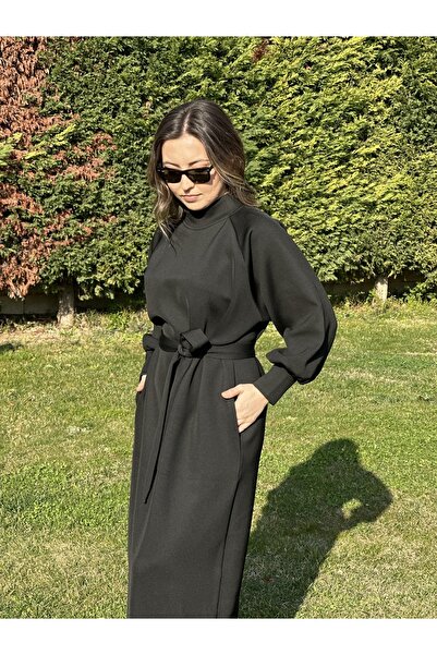 two in sis Scuba Long Stand γιακά Φόρεμα Scuba Long Dress Hijab Φόρεμα Scuba Stand γιακά Φόρεμα με τσέπες