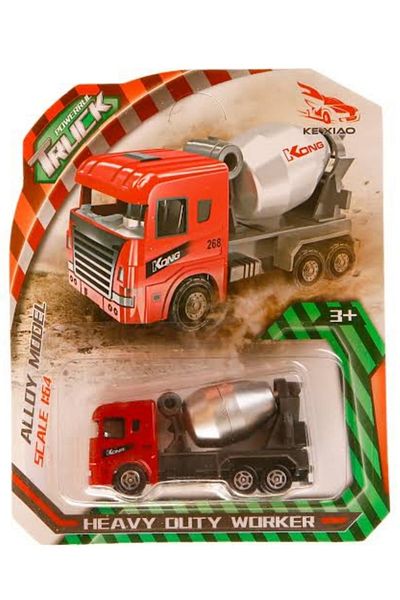 ALLOY ART شاحنة البناء Powerrlil Truck Alloy Model بمقياس 1:64