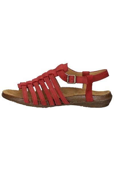 El Naturalista Sandalette - Rot - Flacher Absatz