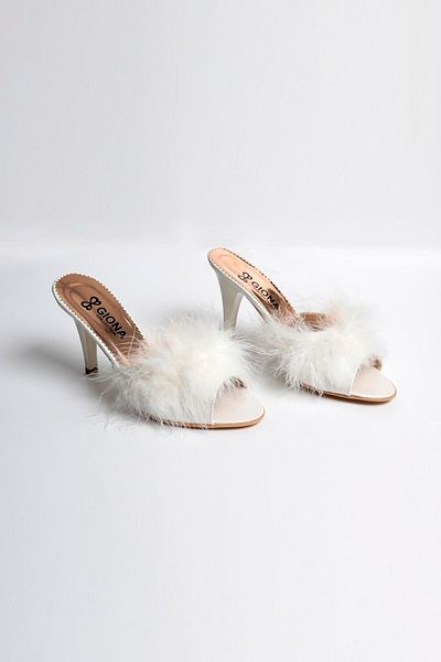 Benim Çeyizim Women's Heeled Bridal Slippers and Makeup Chest