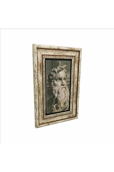 BAKSEPETE Michelangelo Statue Printed Natural Stone Painting 20Cmx30Cm Drg-081