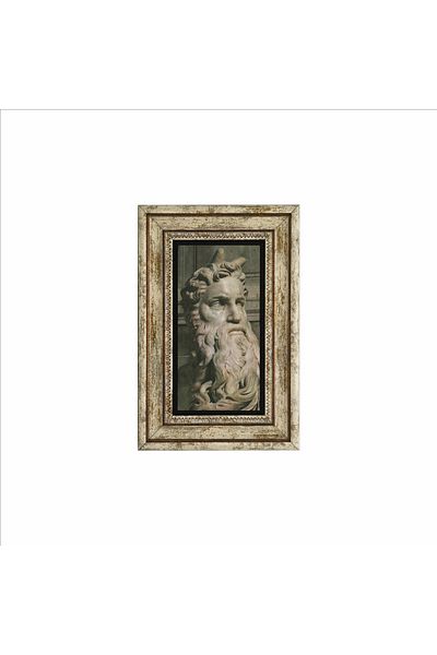 BAKSEPETE Michelangelo Statue Printed Natural Stone Painting 20Cmx30Cm Drg-081