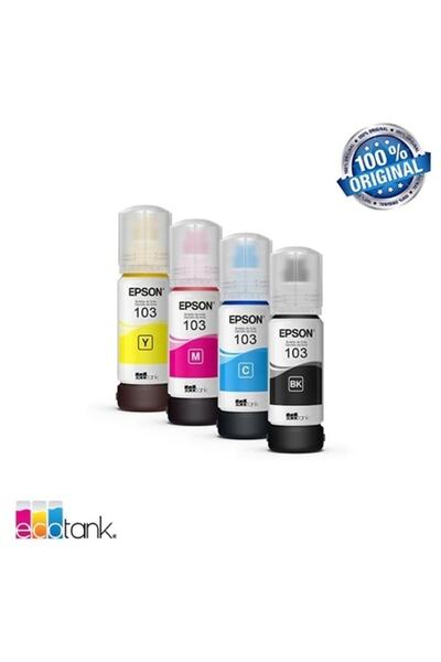 serfoto Epson 4 Renk Orjinal 103 Mürekkep Seti